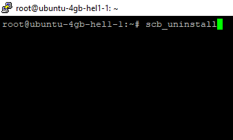 simple cpanel backup uninstall