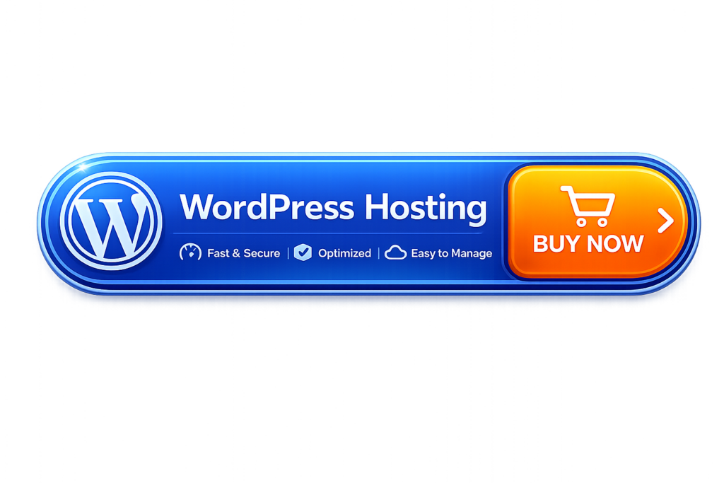 WordPress dashboard after installation